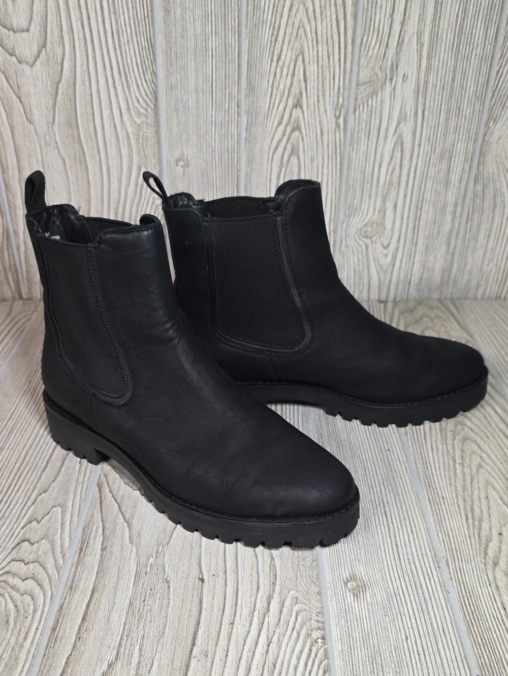 Thursday Boot Company Legend Chelsea Black Leather Boots Womens size 8